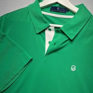 Extracurricular Mens Performance Golf Polo Shirt Green Short Sleeve Size L‎